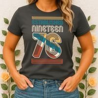 50th Birthday 1976 Established Nineteen 76 Women's T-Shirt thumb 2