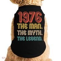50th Birthday 1976 The Man Myth The Legend Doggie Tank thumb 0