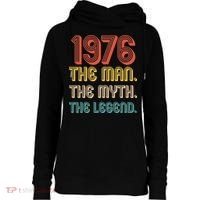 50th Birthday 1976 The Man Myth The Legend Womens Funnel Neck Pullover Hood thumb 0