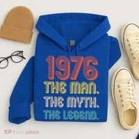 50th Birthday 1976 The Man Myth The Legend Hoodie thumb 4