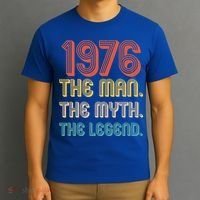 50th Birthday 1976 The Man Myth The Legend T-Shirt thumb 3