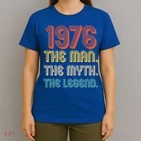 50th Birthday 1976 The Man Myth The Legend T-Shirt thumb 4