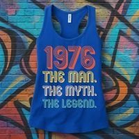 50th Birthday 1976 The Man Myth The Legend Women's Tank Top thumb 3