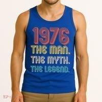 50th Birthday 1976 The Man Myth The Legend Tank Top thumb 3