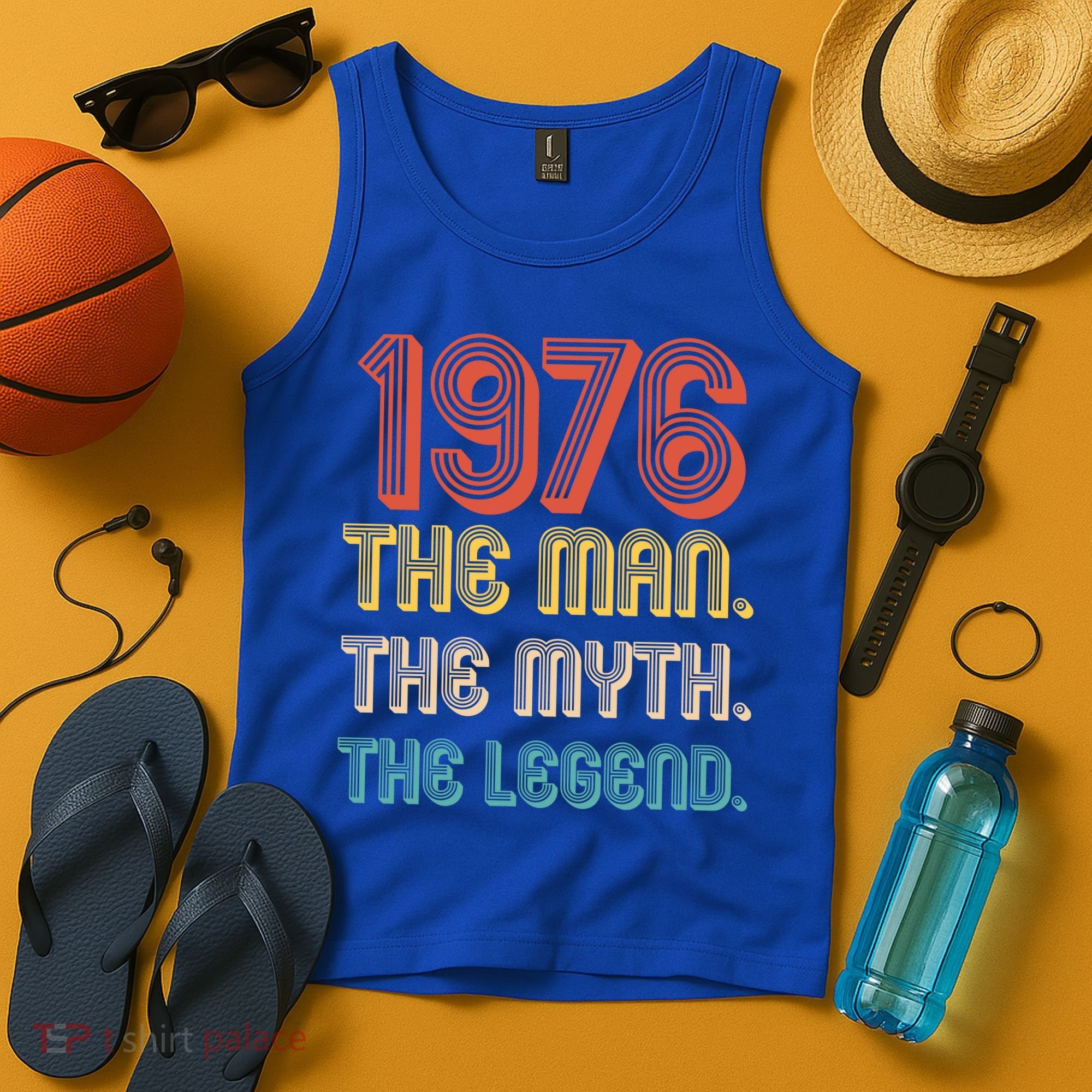 50th Birthday 1976 The Man Myth The Legend Tank Top
