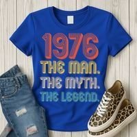 50th Birthday 1976 The Man Myth The Legend Women's T-Shirt thumb 3