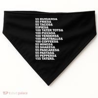 55 Burgers 55 Fries I Think You Should Leave USA-Made Doggie Bandana thumb 0