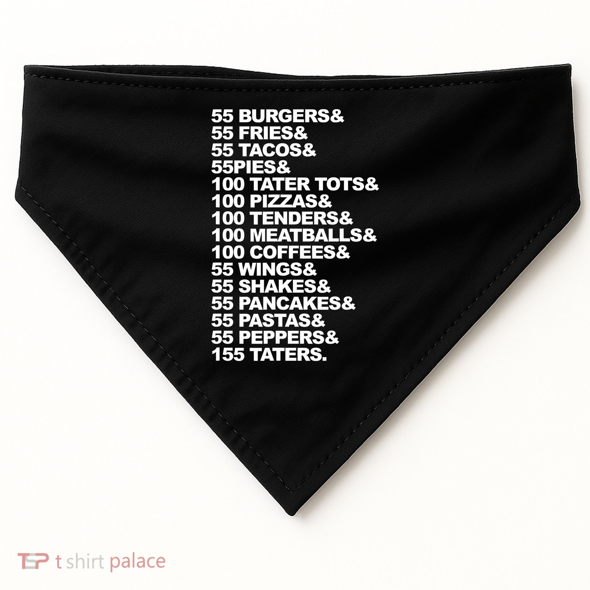 55 Burgers 55 Fries I Think You Should Leave USA-Made Doggie Bandana