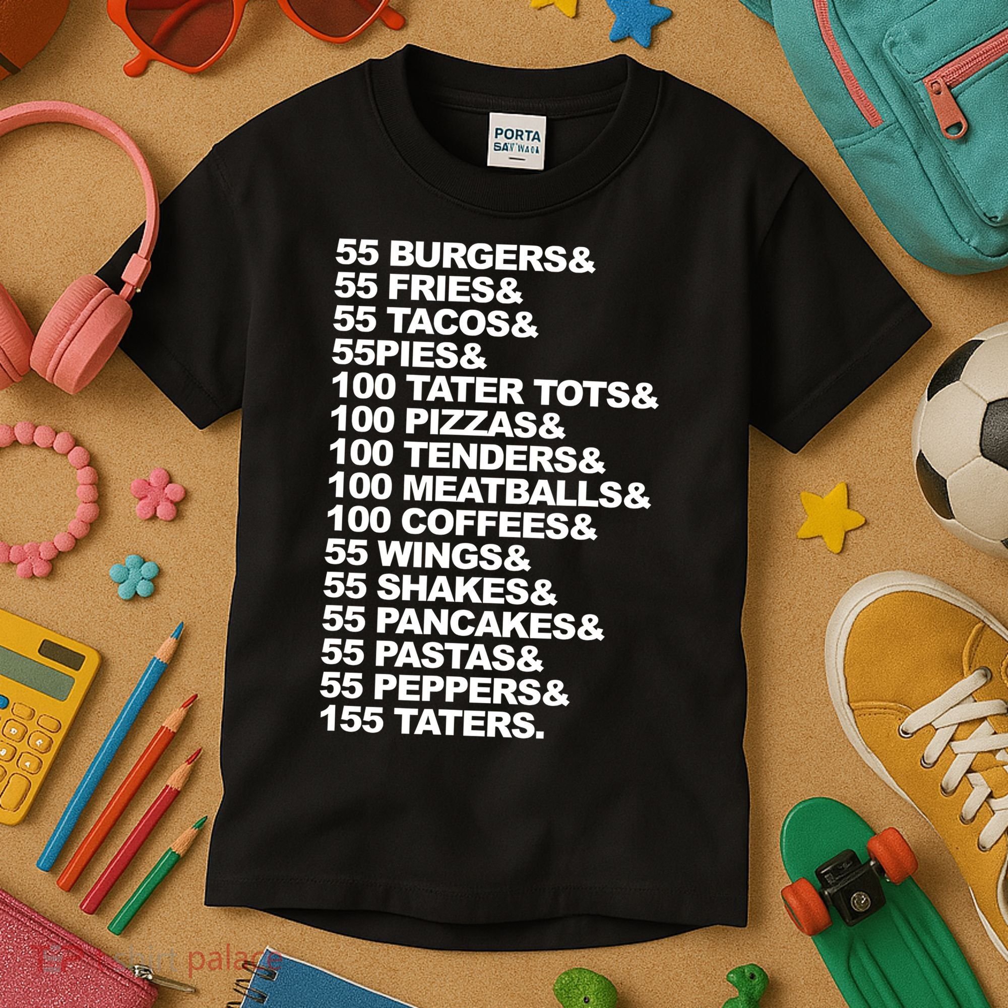 55 Burgers 55 Fries I Think You Should Leave Kids T-Shirt