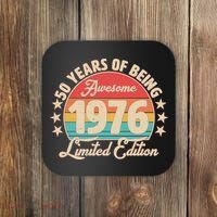 50th Birthday 50 Years Of Being Awesome 1976 Limited Edition Coaster thumb 0