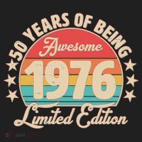 50th Birthday 50 Years Of Being Awesome 1976 Limited Edition Hat thumb 2