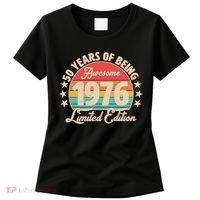 50th Birthday 50 Years Of Being Awesome 1976 Limited Edition Women's T-Shirt thumb 0