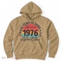 50th Birthday 50 Years Of Being Awesome 1976 Limited Edition Hoodie thumb 0