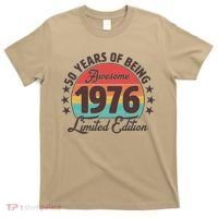 50th Birthday 50 Years Of Being Awesome 1976 Limited Edition T-Shirt thumb 0