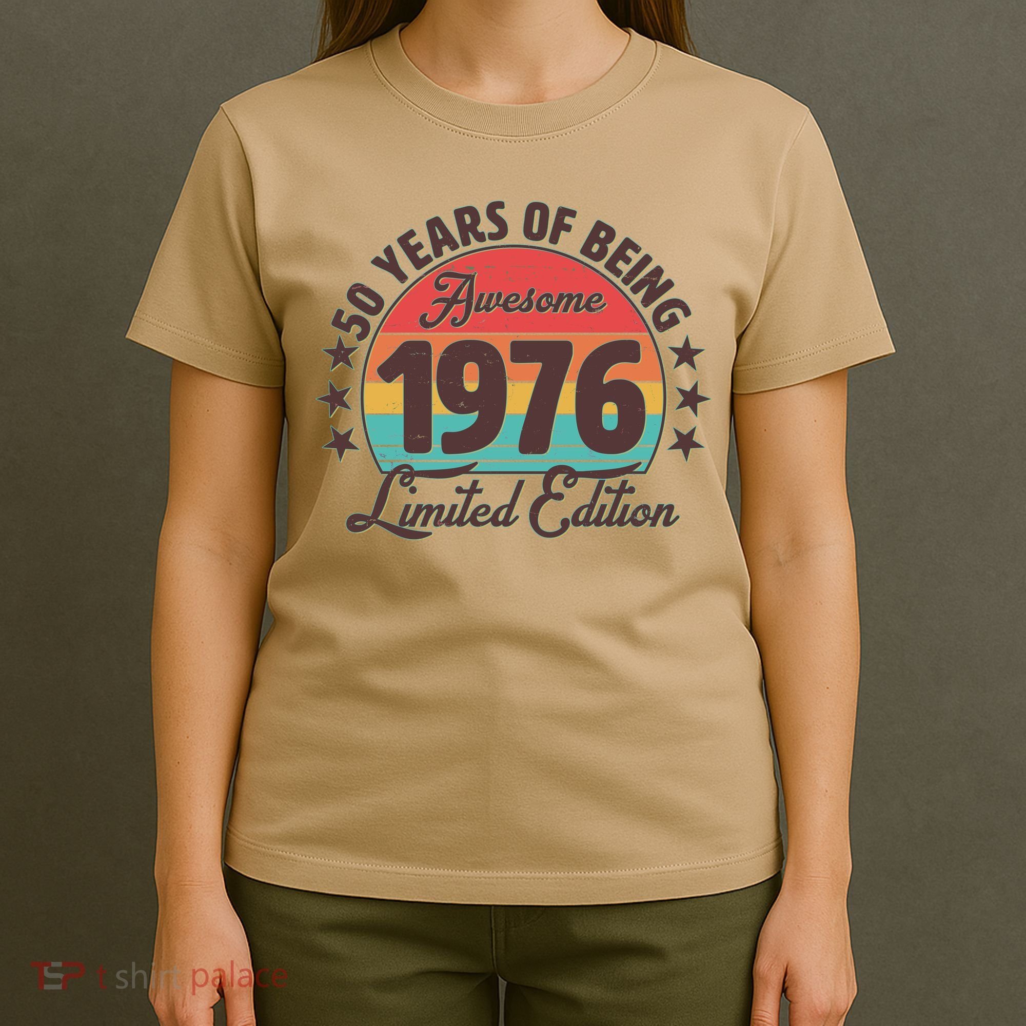 50th Birthday 50 Years Of Being Awesome 1976 Limited Edition T-Shirt