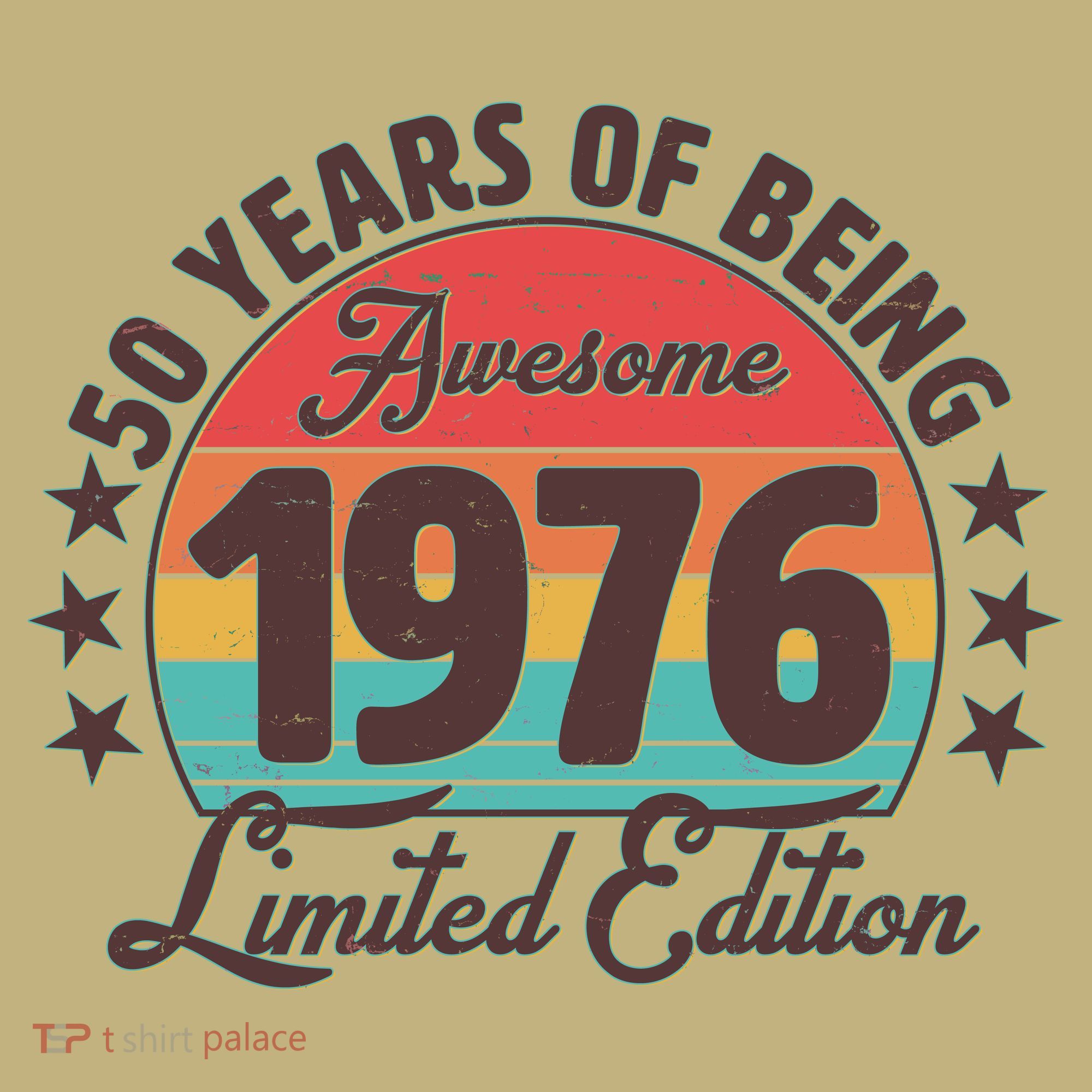 50th Birthday 50 Years Of Being Awesome 1976 Limited Edition Polo