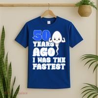 50th Birthday 50 Years Ago I Was The Fastest T-Shirt thumb 2