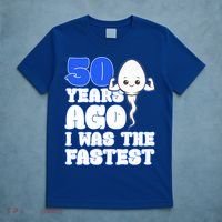 50th Birthday 50 Years Ago I Was The Fastest T-Shirt thumb 5