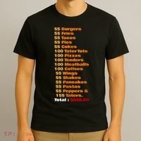 55 Burgers 55 Shakes 55 Fries Think You Should Leave Funny T-Shirt thumb 3