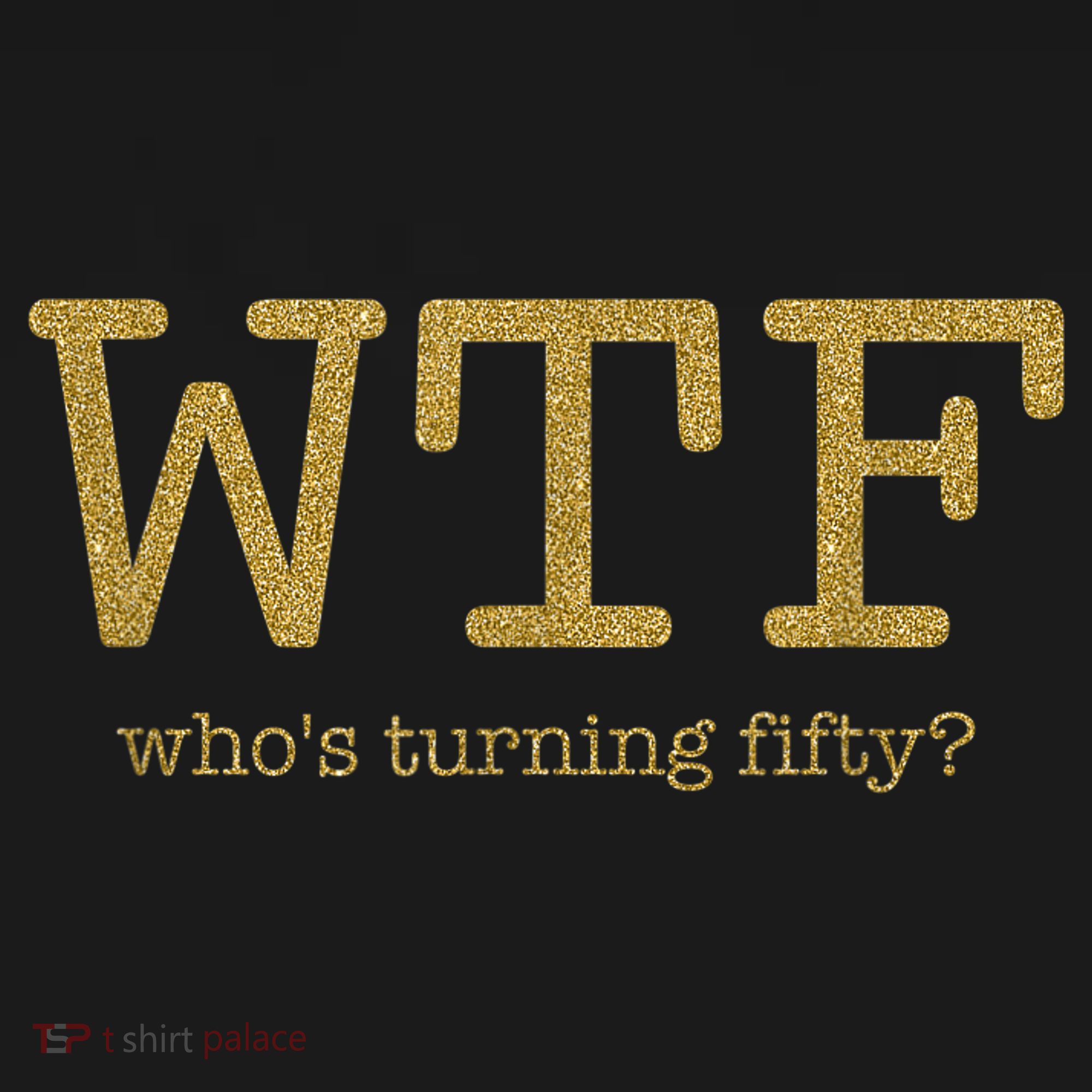 50th Birthday 50 Years Old - WTF Who's Turning Fifty Pom Pom 12in Knit Beanie
