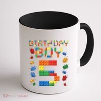 5th Birthday 5 Years Old Block Building Gift Coffee Mug thumb 1