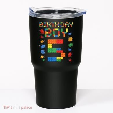 5th Birthday 5 Years Old Block Building Gift Tumbler