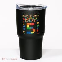 5th Birthday 5 Years Old Block Building Gift Tumbler thumb 0