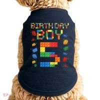 5th Birthday 5 Years Old Block Building Gift Doggie Tank thumb 0