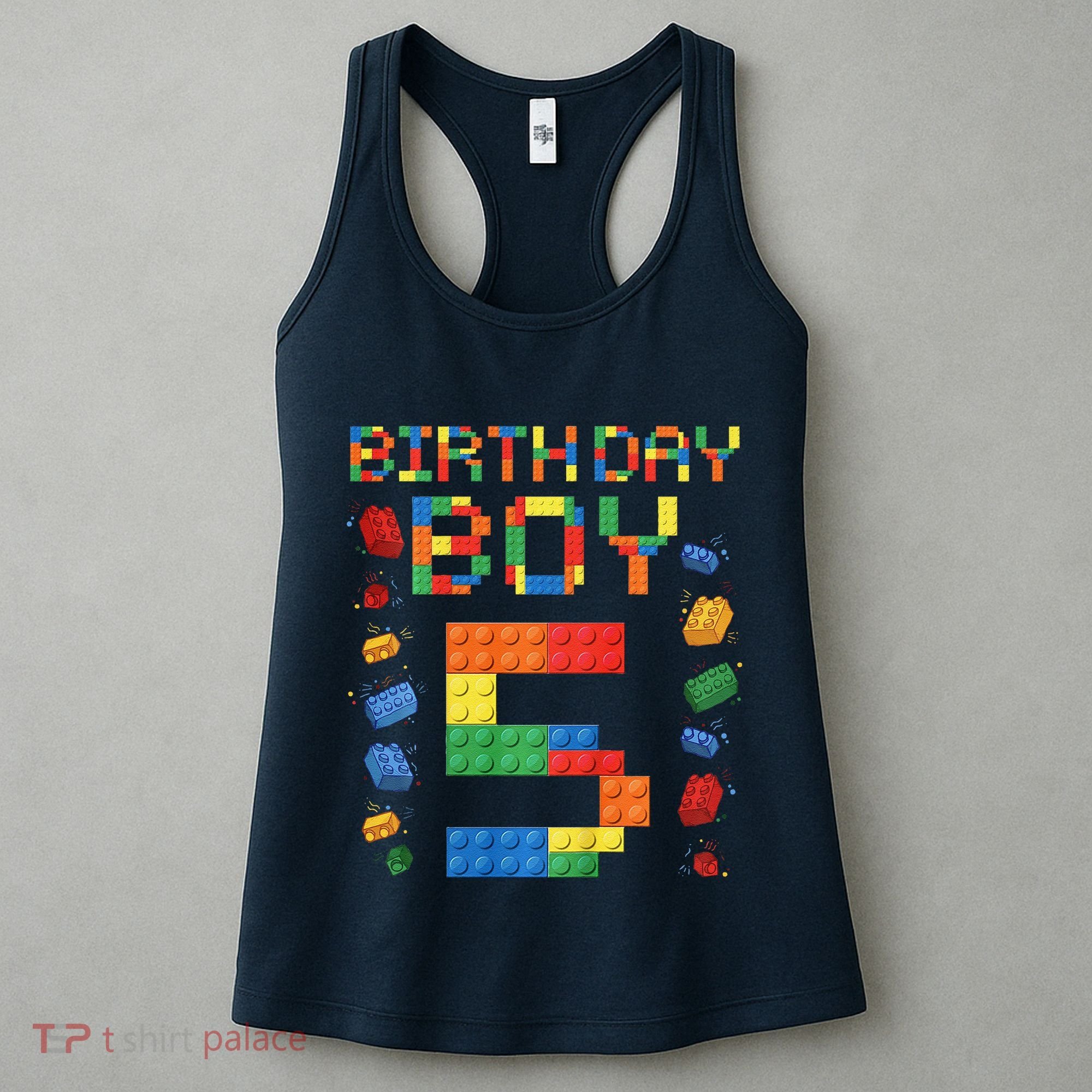 5th Birthday 5 Years Old Block Building Gift Women's Tank Top