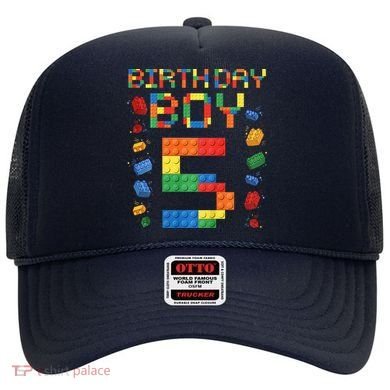 5th Birthday 5 Years Old Block Building Gift Hat