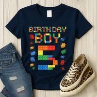 5th Birthday 5 Years Old Block Building Gift Women's T-Shirt thumb 3