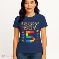 5th Birthday 5 Years Old Block Building Gift Women's T-Shirt thumb 4