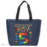 5th Birthday 5 Years Old Block Building Gift Tote Bag thumb 0