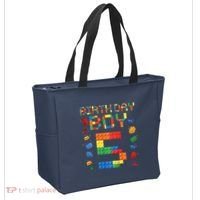 5th Birthday 5 Years Old Block Building Gift Tote Bag thumb 2