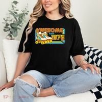 50th Birthday Awesome Since 1976 Retro Roller Skates  Comfort Colors T-Shirt thumb 2