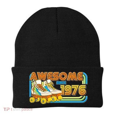 50th Birthday Awesome Since 1976 Retro Roller Skates  Beanie