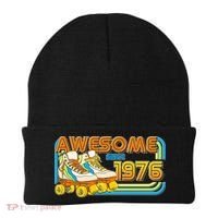 50th Birthday Awesome Since 1976 Retro Roller Skates  Beanie thumb 0