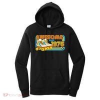 50th Birthday Awesome Since 1976 Retro Roller Skates  Women's Hoodie thumb 0