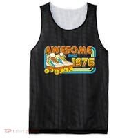 50th Birthday Awesome Since 1976 Retro Roller Skates  Mesh Reversible Basketball Jersey Tank thumb 0