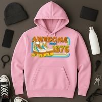 50th Birthday Awesome Since 1976 Retro Roller Skates  Hoodie thumb 3
