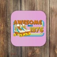 50th Birthday Awesome Since 1976 Retro Roller Skates  Coaster thumb 0