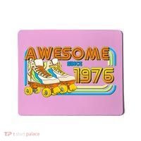 50th Birthday Awesome Since 1976 Retro Roller Skates  Mousepad thumb 0