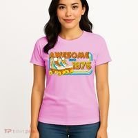50th Birthday Awesome Since 1976 Retro Roller Skates  Women's T-Shirt thumb 4