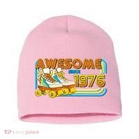 50th Birthday Awesome Since 1976 Retro Roller Skates  Short Acrylic Beanie thumb 0