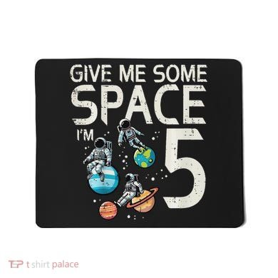 5th Birthday Astronaut Give Me Space 5 Year Old Mousepad
