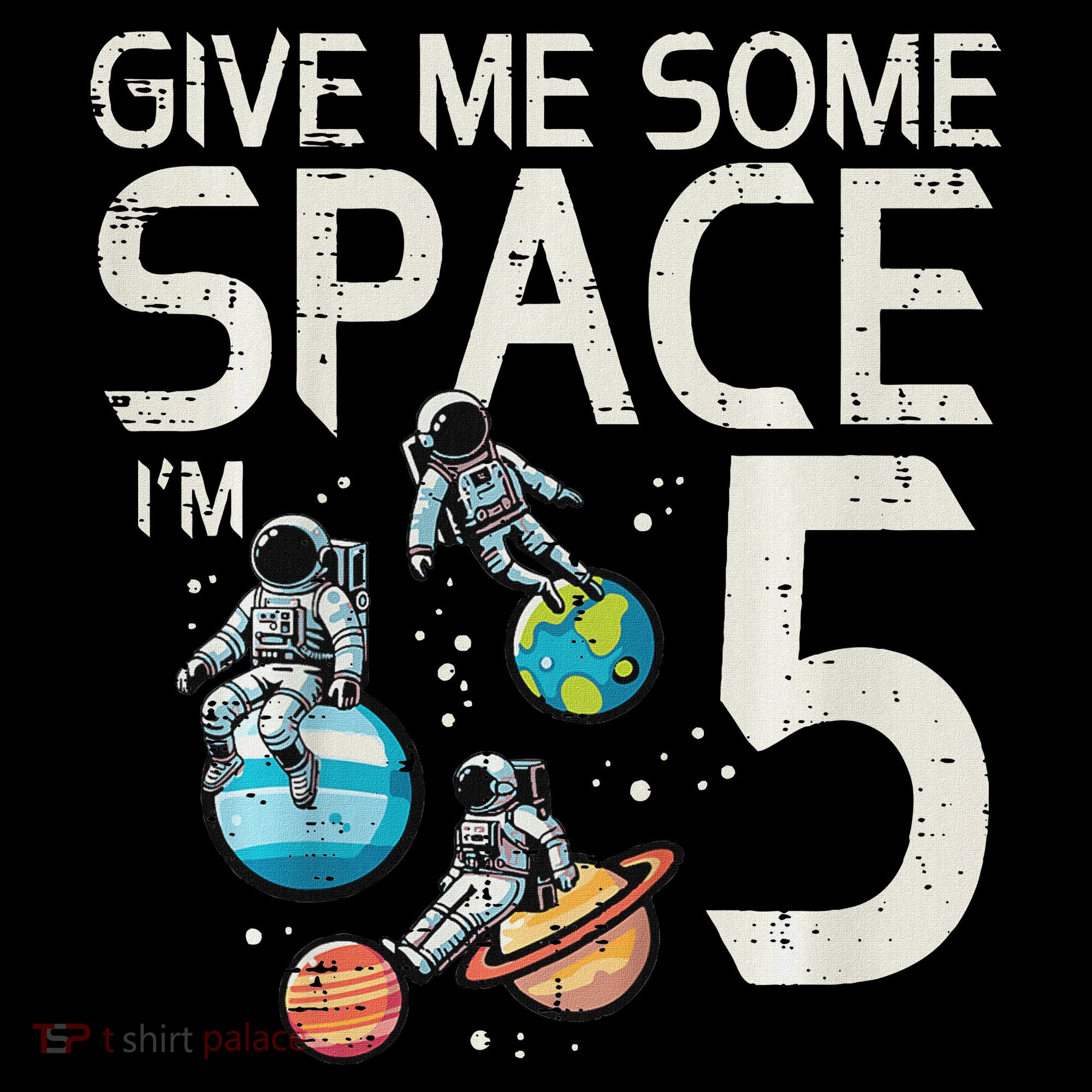 5th Birthday Astronaut Give Me Space 5 Year Old Mousepad