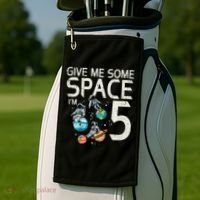 5th Birthday Astronaut Give Me Space 5 Year Old Golf Towel thumb 2