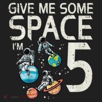 5th Birthday Astronaut Give Me Space 5 Year Old Golf Towel thumb 3