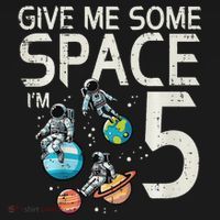 5th Birthday Astronaut Give Me Space 5 Year Old Kids Sweatshirt thumb 2