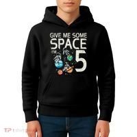 5th Birthday Astronaut Give Me Space 5 Year Old Kids Hoodie thumb 4